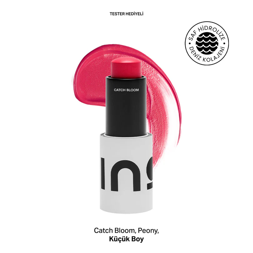 1_813a9e11-8249-4780-bcaf-2145f0c79726 Catch Bloom Pocket Lip & Cheek Stick - Peony - Görsel 1